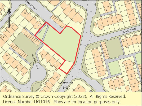 Lot: 66 - LAND WITH PLANNING FOR THREE NEW HOMES -